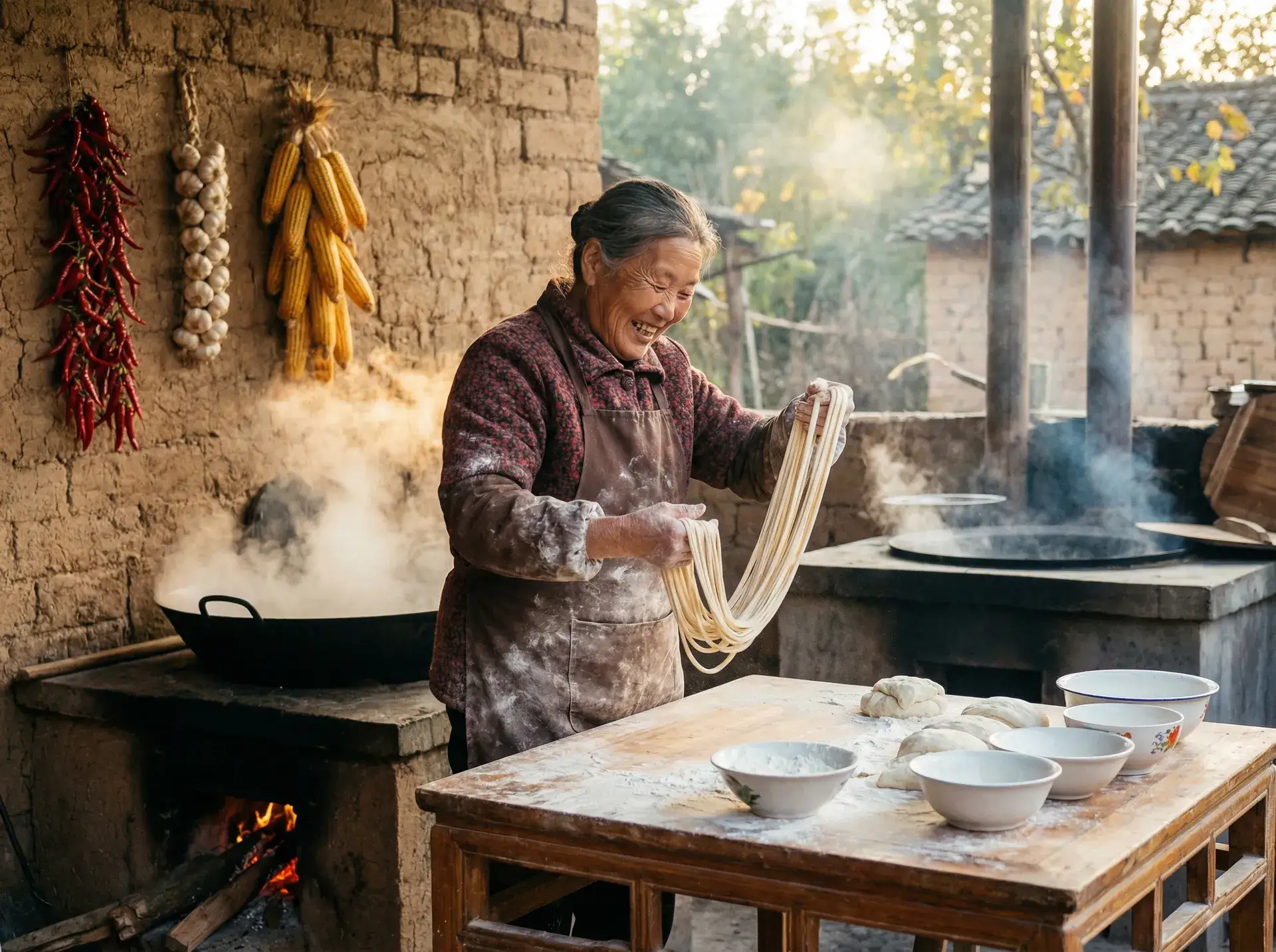 农家大嫂手擀面 - 小草电影免费观看 乡村美食